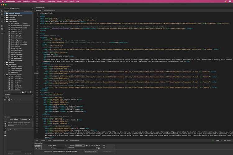 Adobe Dreamweaver Kurs Online 2 Tage intensiv Training